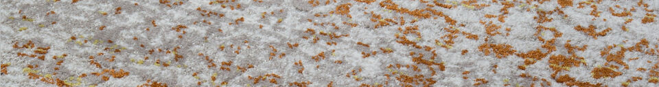 Material Details Rug 160x230 cm orange polypropylene Magic Sunrise