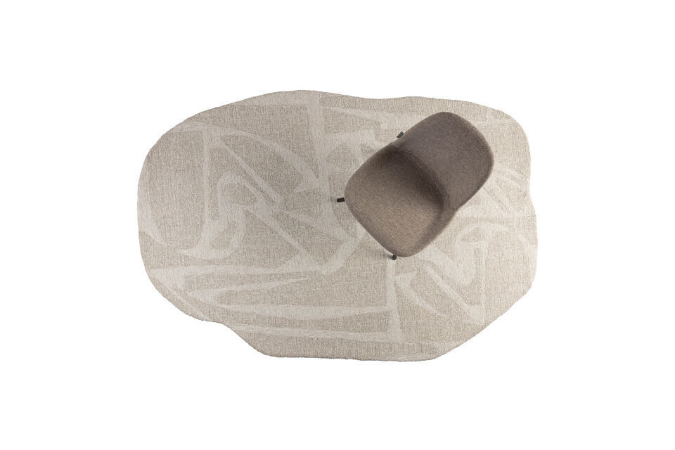 Rug 160x230 cm wool white Forms - 11