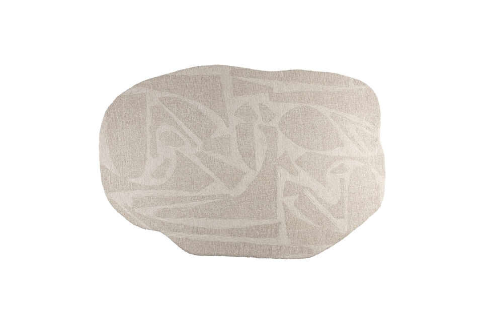 Rug 160x230 cm wool white Forms - 9