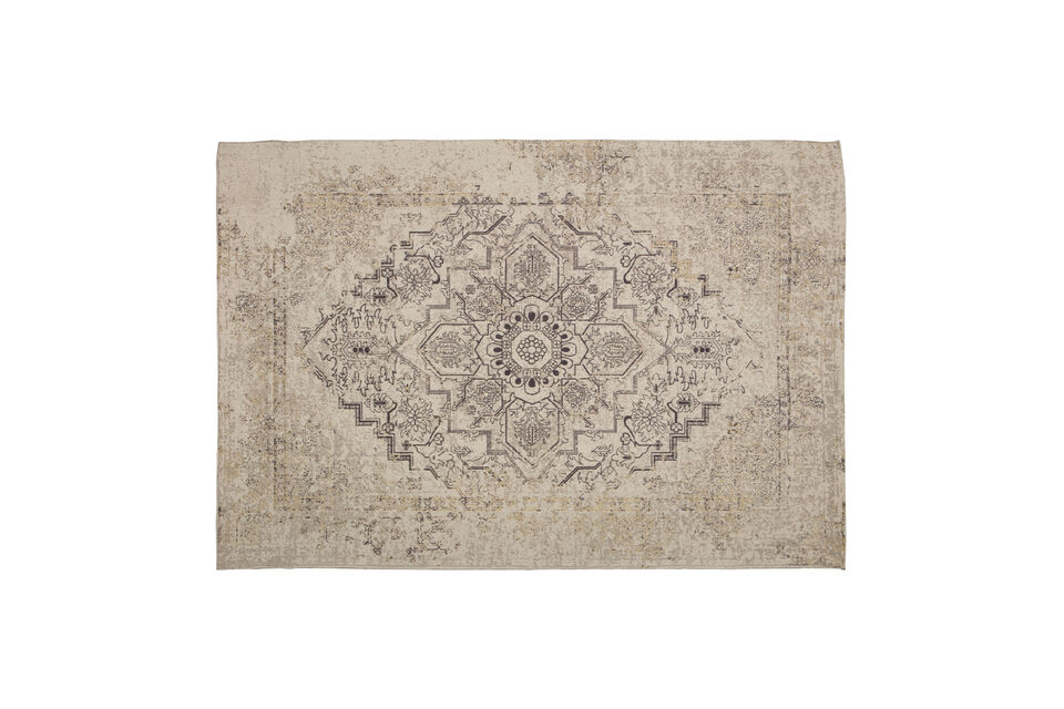 Rug 170x240 cm Cotton and Polyester Multicolor Eric Woood