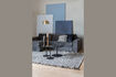 Miniature Rug 170x240 cm in grey-blue wool Frills 12