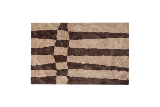 Rug 200x300 cm Polyester Natural/Brown Fafa Clipped