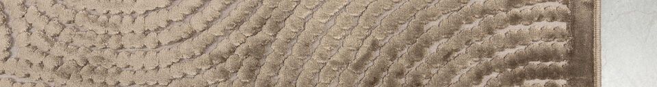 Material Details Rug 240x170 cm in beige fabric Dots