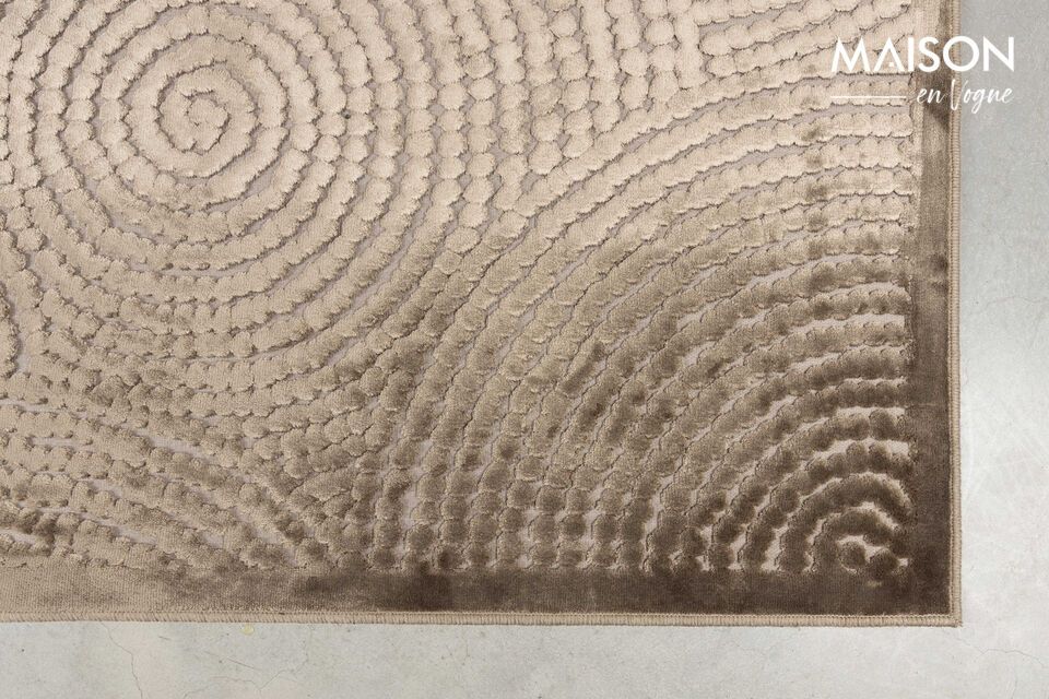 Its soft beige hue blends easily with different decorating styles