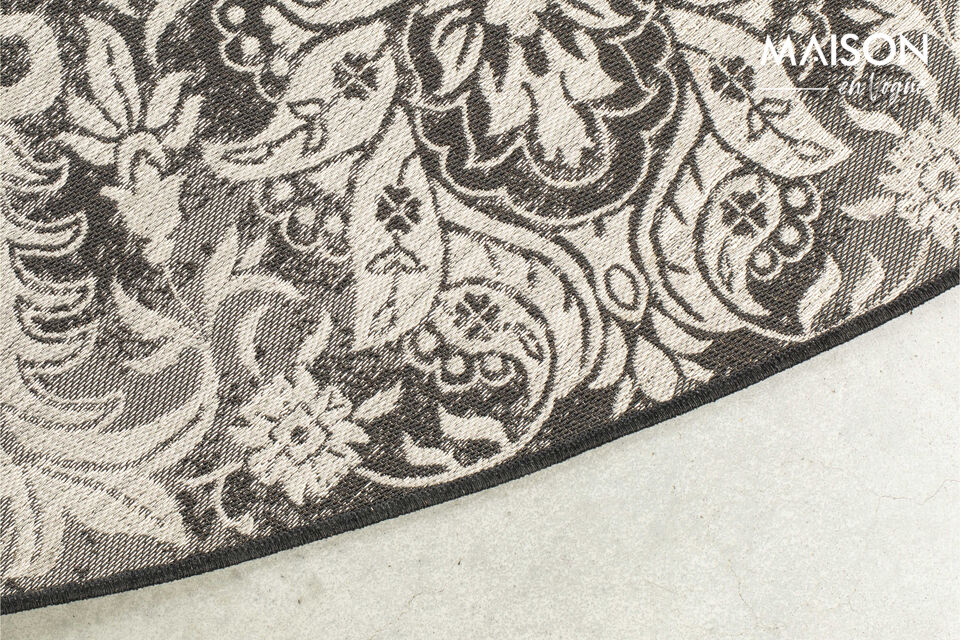 Rug 280x280 cm in black fabric Coventry - 11