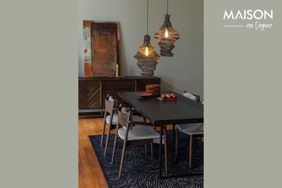 The deliberately unpolished finish enhances the vintage look while bringing a warm