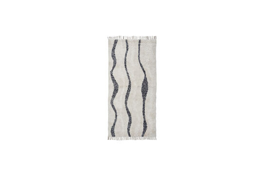 Rug 90x180 cm Cotton and Polyester Beige Muzo Clipped