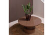Miniature Rug Ø160 cm Wool and Polyester Brown Orvi 3