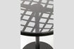 Miniaturansicht Runder Bistro-Gartentisch 80 cm aus schwarzem Aluminium und Glas Albert Garden 8