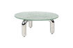 Miniaturansicht Runder Couchtisch aus Glas und Silber Marly 7
