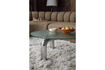 Miniaturansicht Runder Couchtisch aus Glas und Silber Marly 3