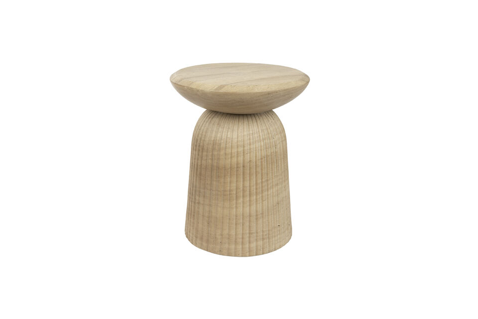 Runder Hocker aus grauem Beton Brison DutchBone