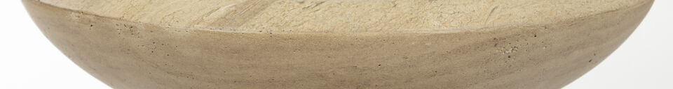 Materialbeschreibung Runder Hocker aus grauem Beton Brison