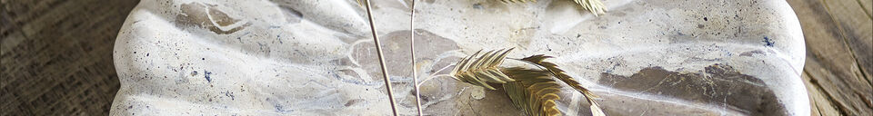 Materialbeschreibung Rundes Tablett aus Marmor Natur Marlie