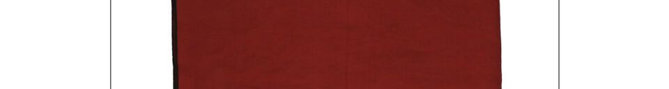 Materiali prima di tutto Runner da tavola rosso Métisse in lino e cotone