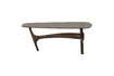 Miniatuur Salontafel 110x60 cm mangohout en glas walnoot Flash 4