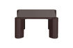 Miniatuur Salontafel 80x80 cm MDF donkerbruin hoogglans Tiven 4
