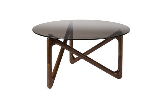Zie de productbeschrijving salontafel van bruin glas Naia Salontafel van bruin glas Naia
