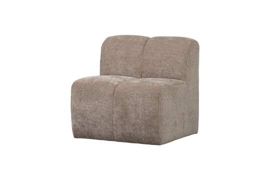 Sand rib fabric dining bench Mojo Clipped