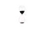 Miniature Sandglass in black recycled glass Sandglass Clipped