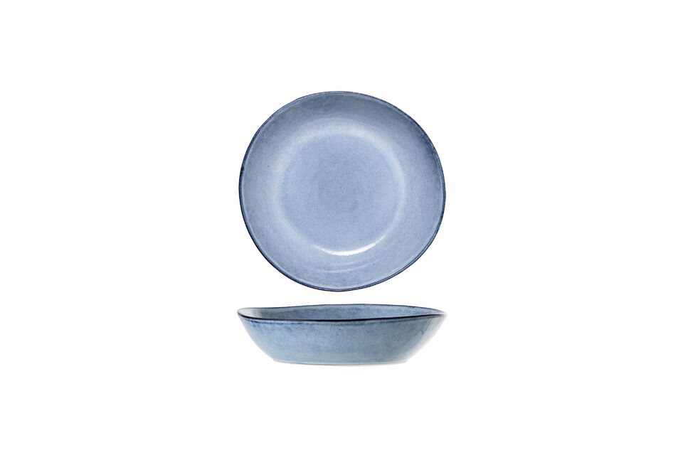 Sandrine Assiette Creuse, Bleu, Grès Bloomingville