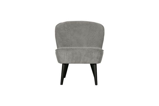 Sara green ribbed armchair Clipped