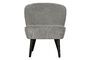 Miniature Sara green ribbed armchair Clipped