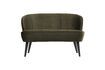 Miniature Sara khaki velvet sofa 1