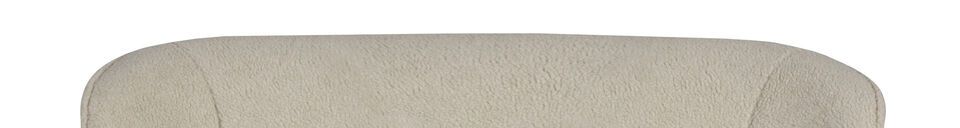 Material Details Sara off-white sheepskin effect sofa