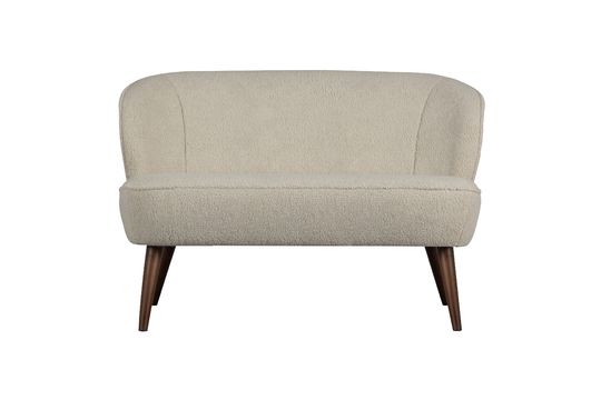 Sara off-white sheepskin effect sofa