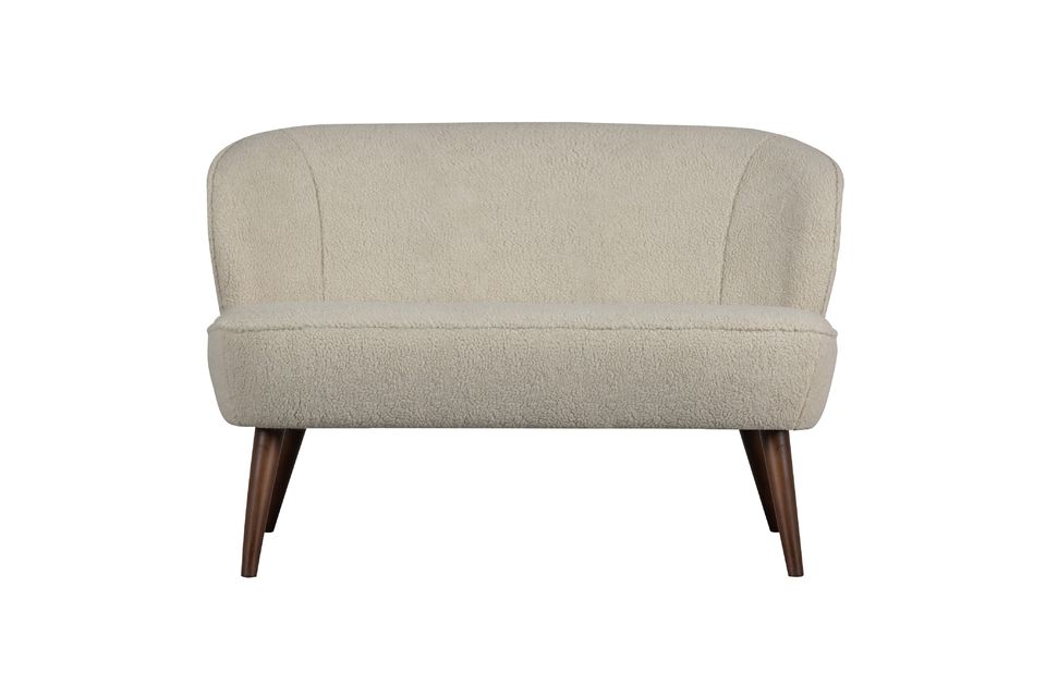 Sara off-white sheepskin effect sofa Woood