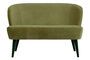 Miniature Sara olive green velvet sofa Clipped