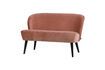 Miniature Sara pink velvet sofa 3