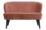 Miniature Sara pink velvet sofa Clipped