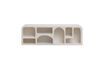 Miniatura Scaffale basso con 7 nicchie in legno truciolato bianco Alcove 7