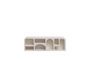Miniatura Scaffale basso con 7 nicchie in legno truciolato bianco Alcove Foto ritagliata