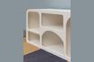 Miniatura Scaffale basso con 7 nicchie in legno truciolato bianco Alcove 4