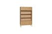 Miniatura Scaffale impiallacciato in rovere chiaro Prime 1