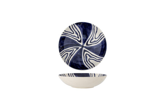 Zie de productbeschrijving schaal D33,5 cm van blauw steengoed Shama Schaal D33,5 cm van blauw steengoed Shama
