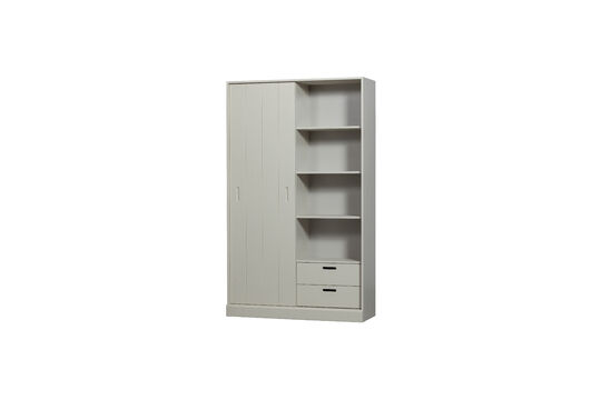 Schiebetürenschrank 200x120 cm Kiefer grau Mila