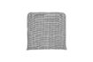 Miniature Seat Cushion 48x48 cm Black and Off-white Striped HDCuun 1