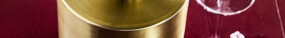 Mise en avant matière Seau à glace 16 cm acier laiton antique HDKett