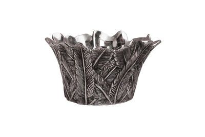 Seau à glace en aluminium argent Plumes