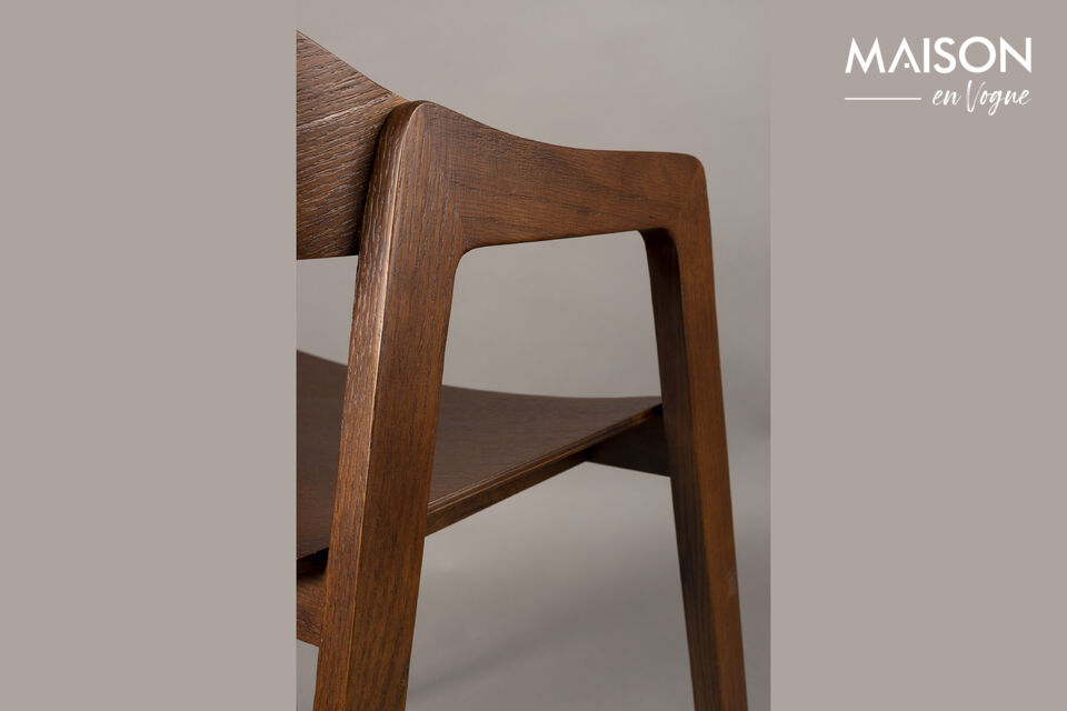 Sedia con braccioli in legno di noce Westlake - 10