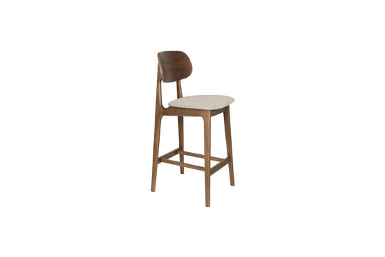 Guarda il profilo del prodotto sedia da bancone in legno e beige Marais Sedia da bancone in legno e beige Marais