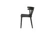 Miniatura Sedia da giardino a sbarre plastica nera Bliss 6