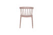 Miniatura Sedia da giardino a sbarre plastica rosa salmone Bliss 4