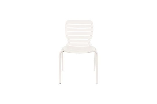 Sedia da giardino in alluminio bianco Vondel Foto ritagliata