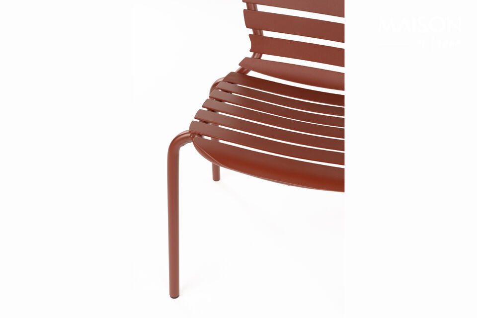Sedia da giardino in alluminio rosso Vondel - 9