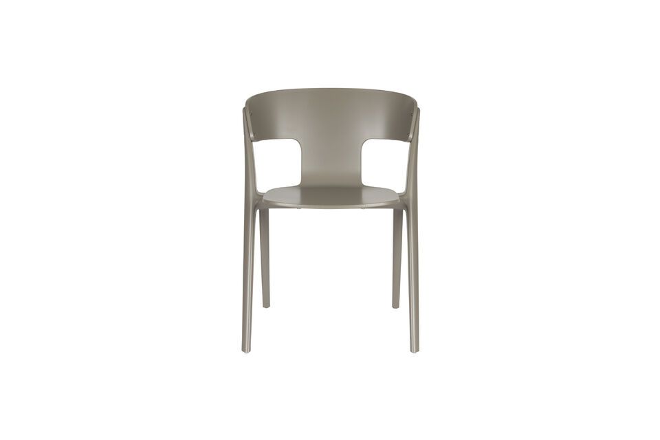 Sedia da giardino in plastica tortora Horizon Zuiver
